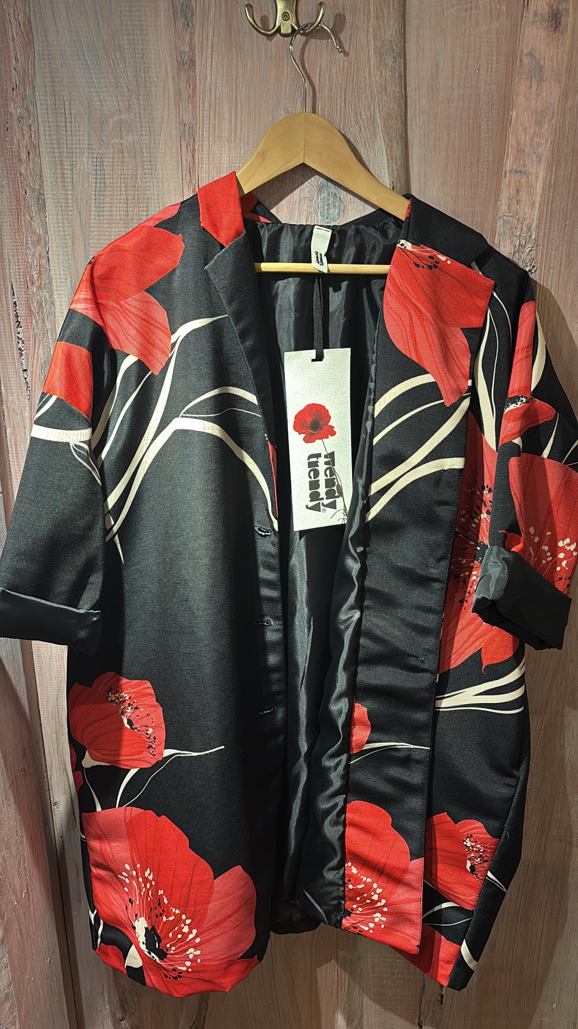 Veste Kimono "Coquelicot"