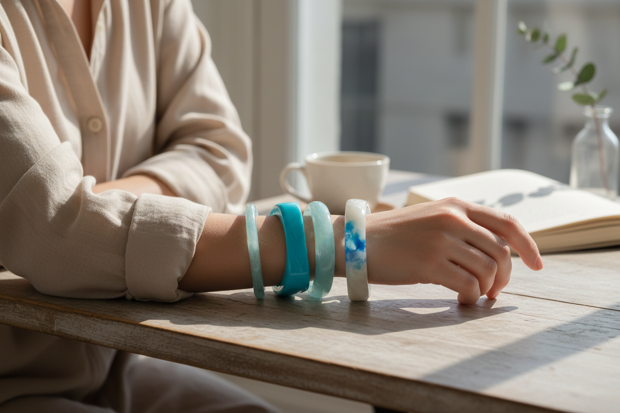 Bracelets Résines Turquoises