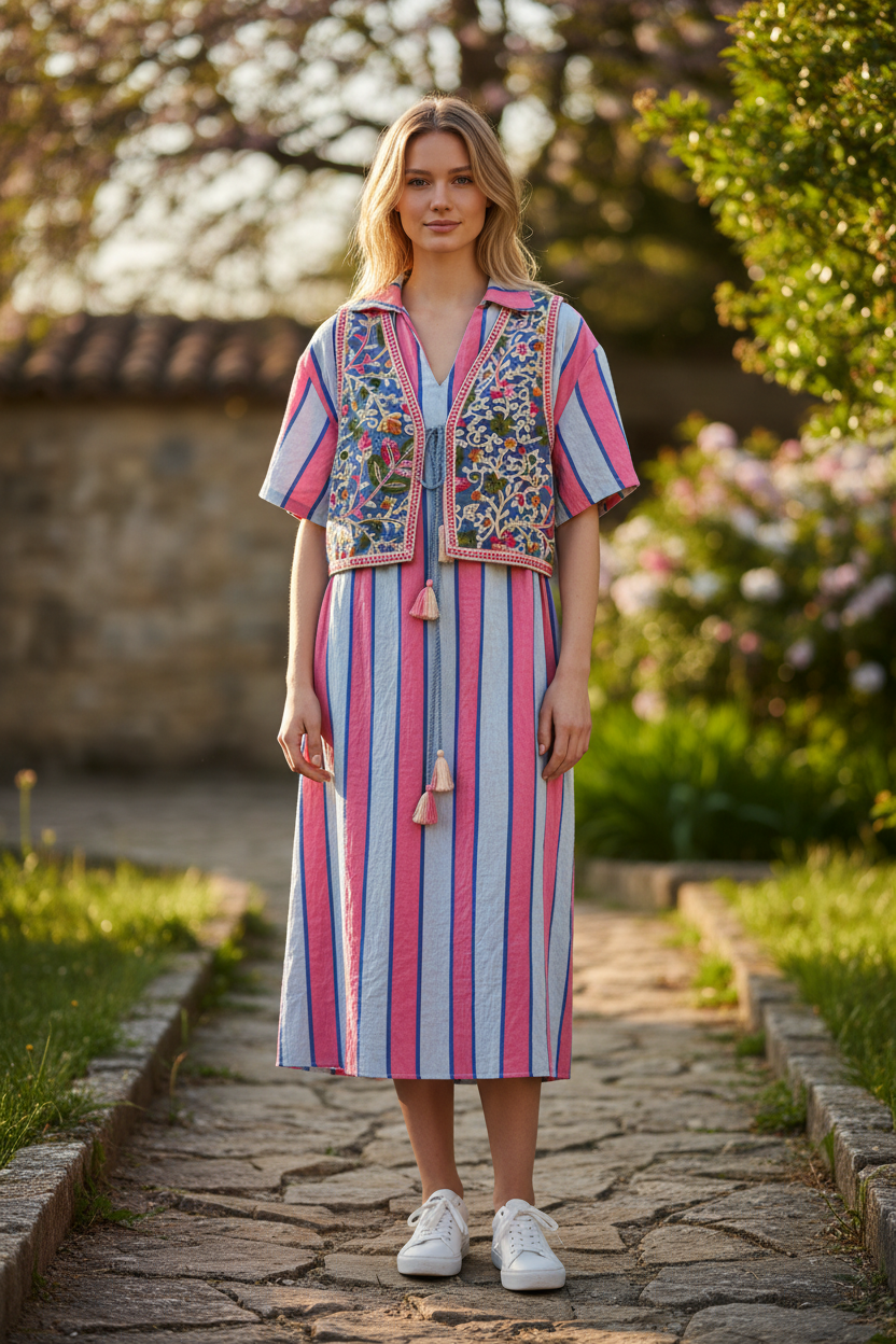 Robe Leila Fluo